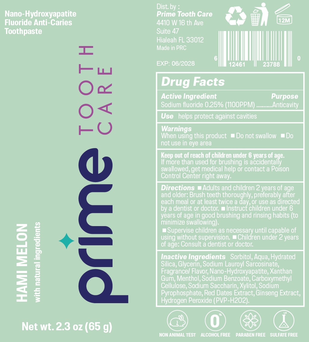 Pill image for Prime Tooth Care Toothpaste, Hami Melon