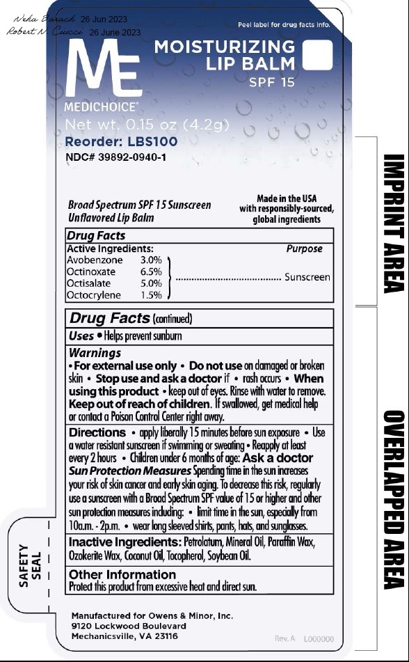 Pill image for Medichoice Moisturizing Lip Balm Spf15