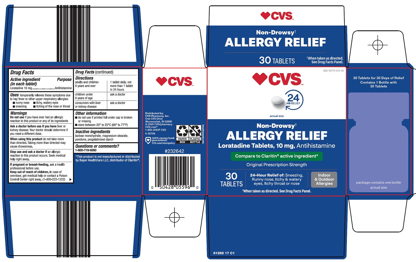 Pill image for Cvs Pharmacy, Inc. Allergy Relief Drug Facts