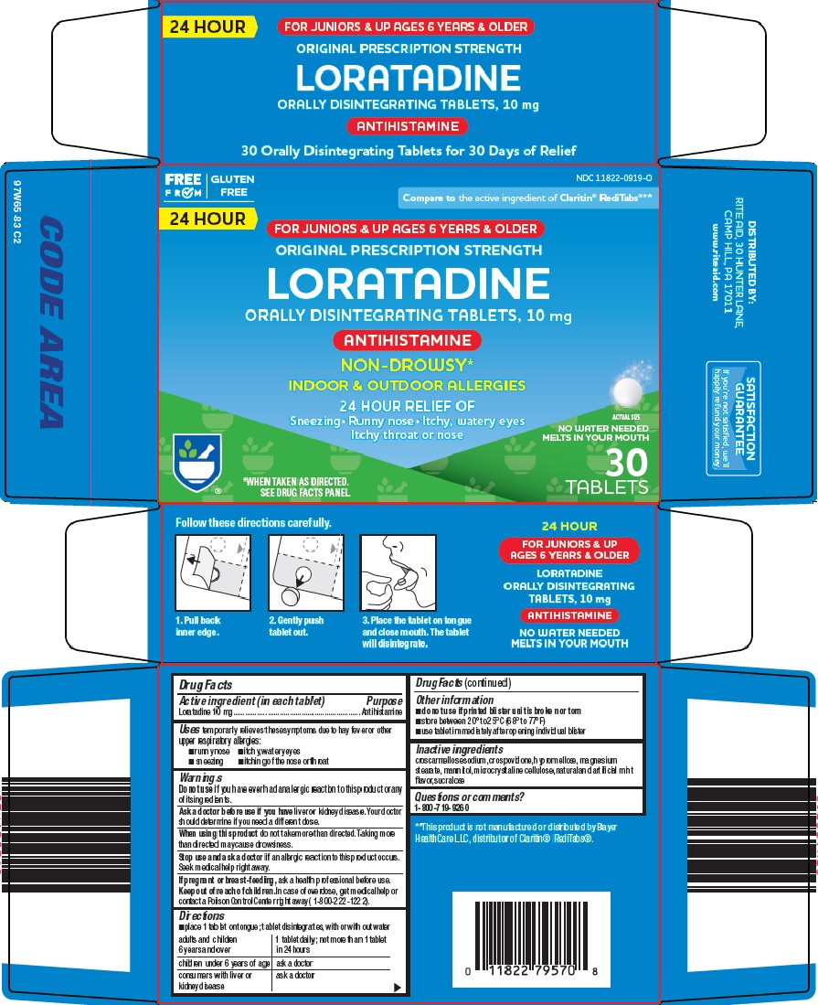 Pill image for Rite Aid Corporation Loratadine Drug Facts