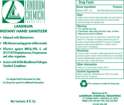 Pill image for landrum instant hand sanitizer