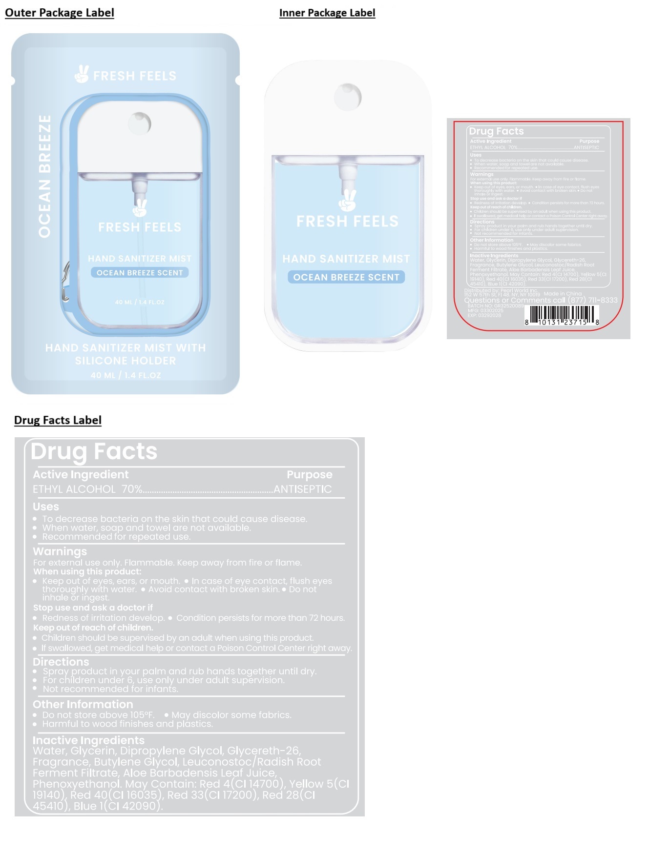 Pill image for Fresh Feels Hand Sanitizer Mist