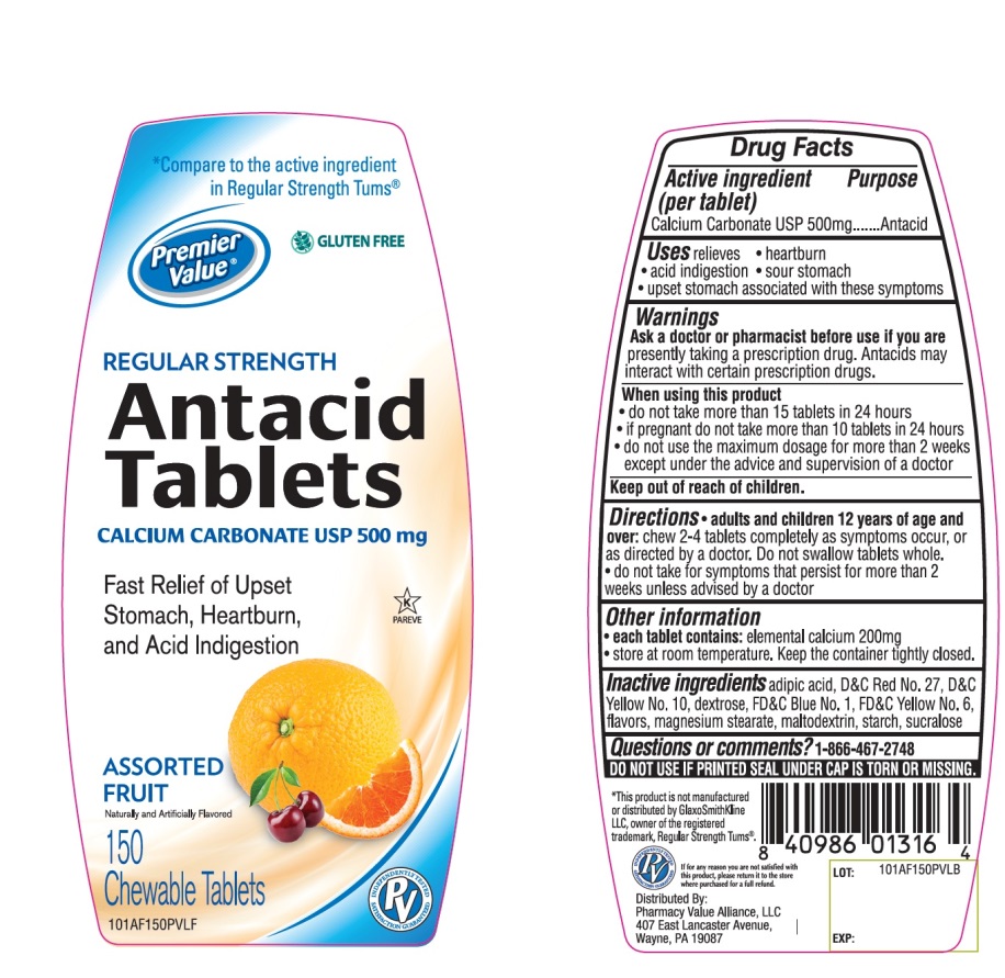 Pill image for Premier Value Regular Strength Antacid Tablets