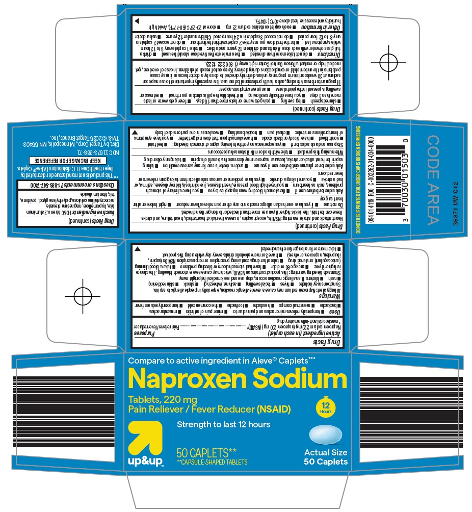 Pill image for Target Corporation Naproxen Sodium Drug Facts