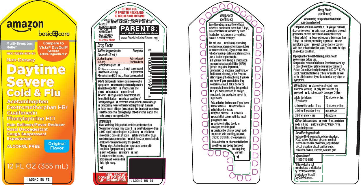 Pill image for Amazon Daytime Severe Cold & Flu Drug Facts