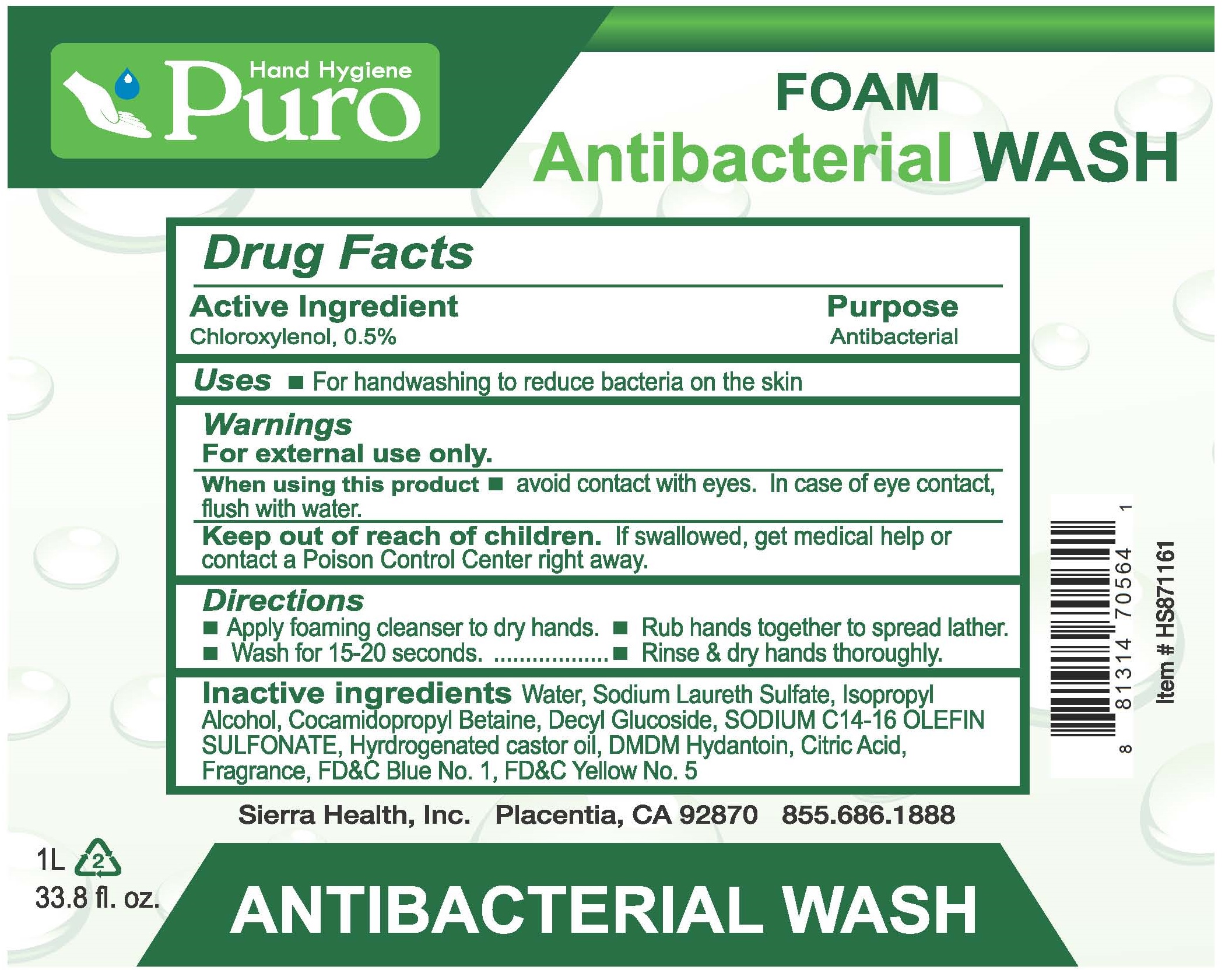Pill image for Cwgc (as Pld) - Sierrasoft Clear Antibacterial Wash Foam (70415-901)