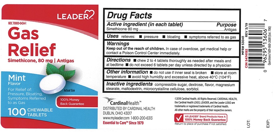 Pill image for Leader Gas Relief Chewable Tablets