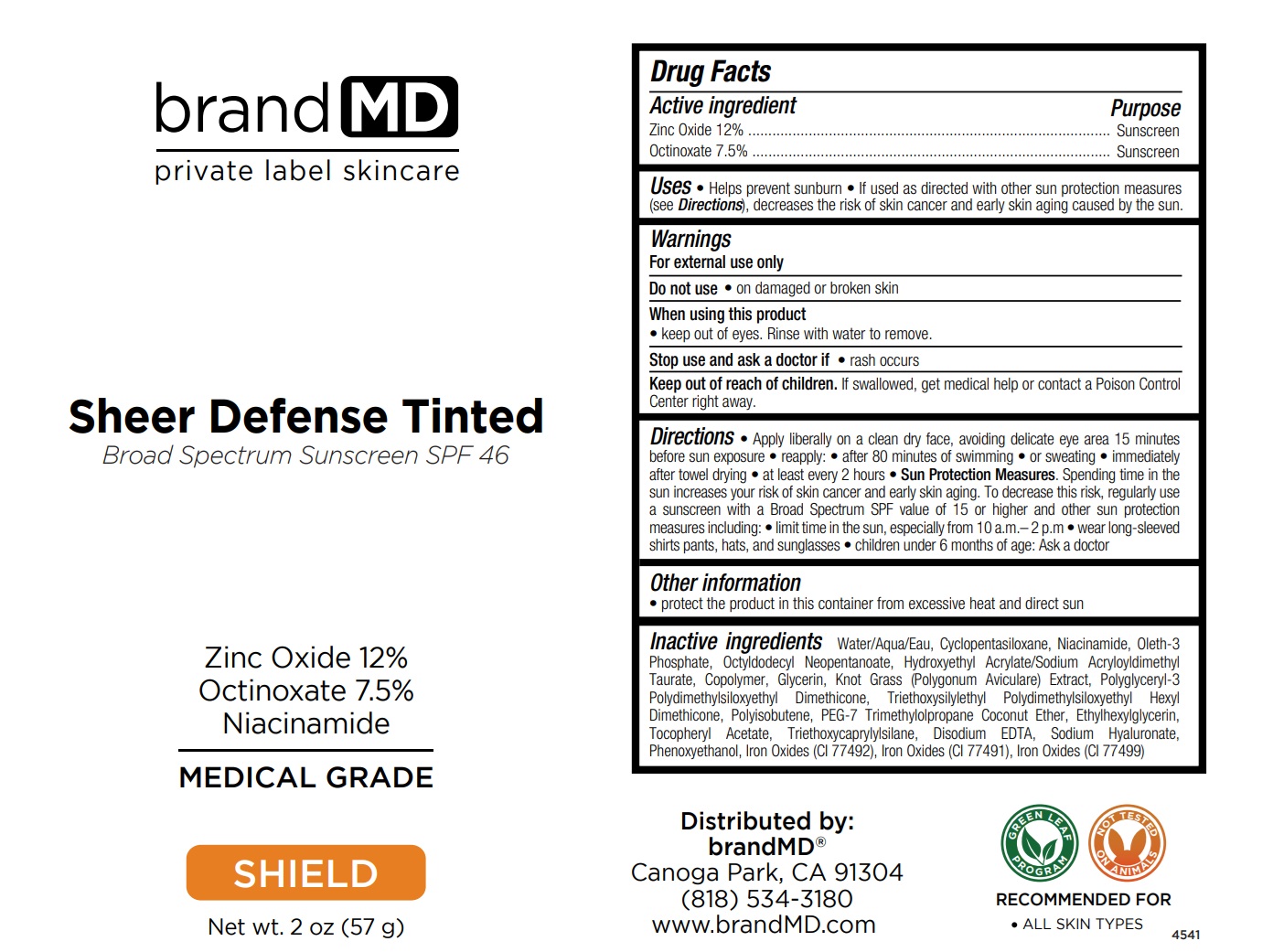 Pill image for Sheer Defense Tinted Spf 46