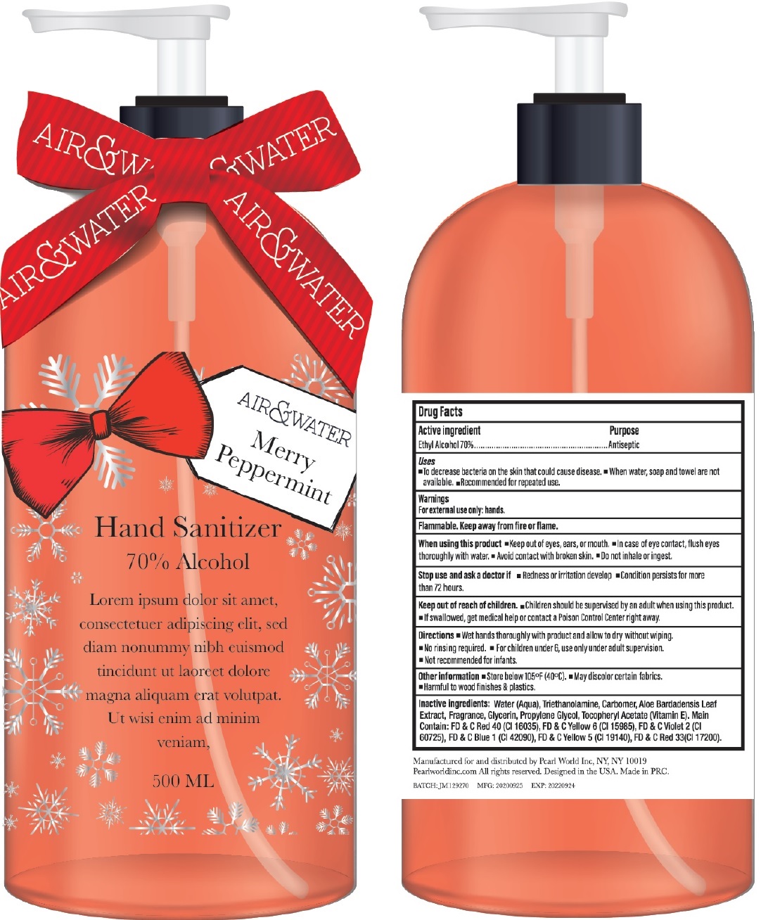 Pill image for Air&water merry Peppermint Hand Sanitizer