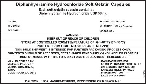 Pill image for diphenhydramine hydrochloride soft gelatin capsules