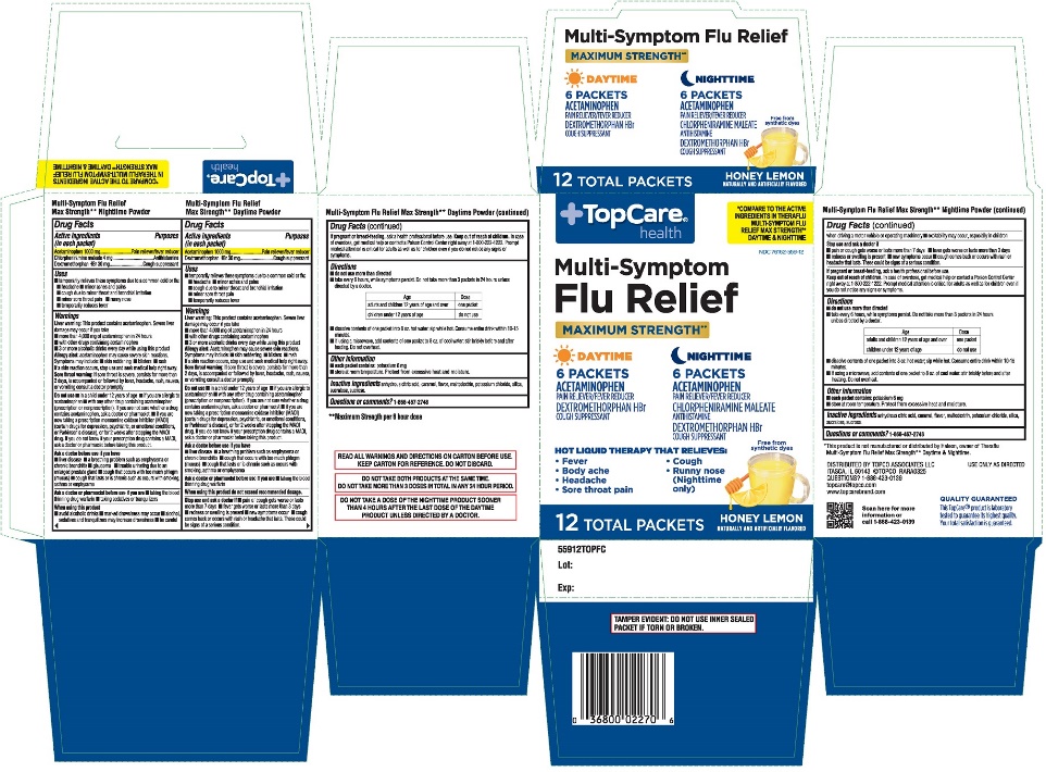 Pill image for Topco Flu Relief Max Strength Combo Pack Drug Facts