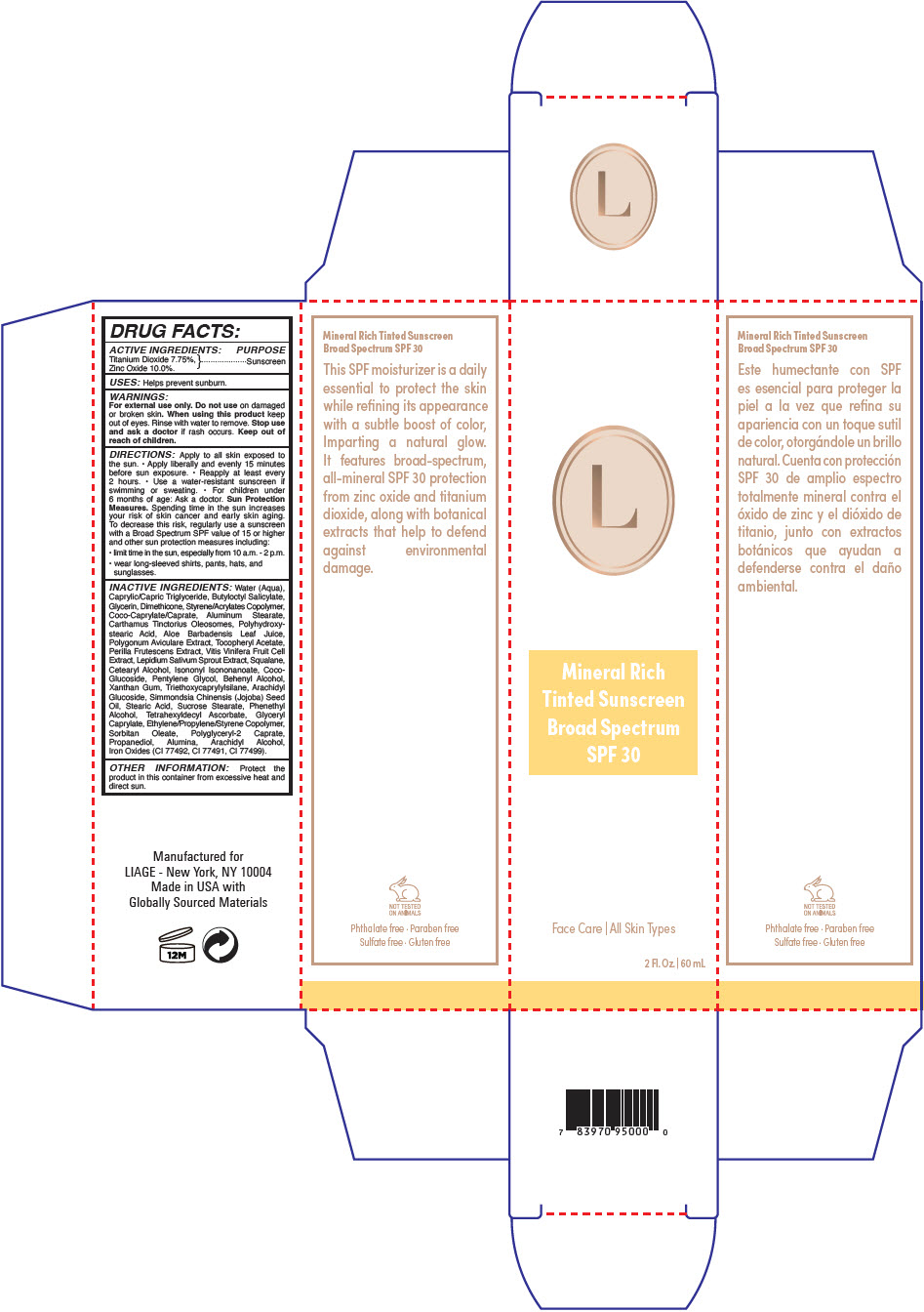 Pill image for Liage - Mineral Rich Tinted Sunscreen Broad Spectrum Spf 30