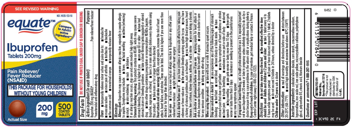 Pill image for Wal-mart Ibuprofen Drug Facts