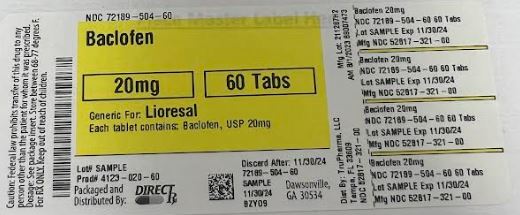 Pill image for Baclofen