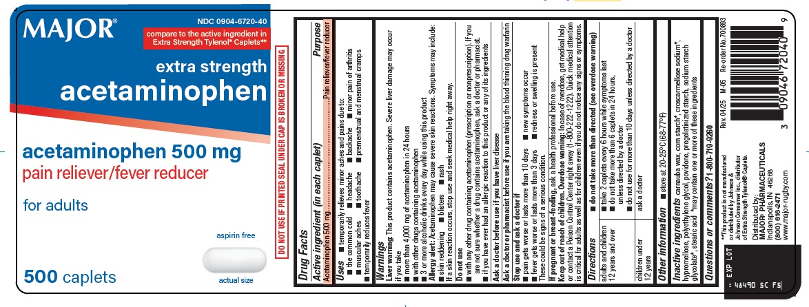 Pill image for Major Pharmaceuticals Acetaminophen Drug Facts