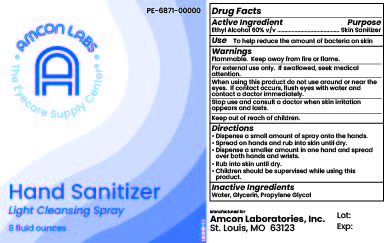 Pill image for Amcon Labs Hand Sanitizer Light Cleansing Spray