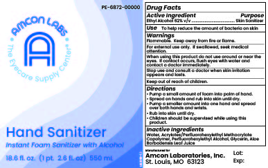 Pill image for Amcon Labs Hand Sanitizer Instant Foam Sanitizer With Alcohol