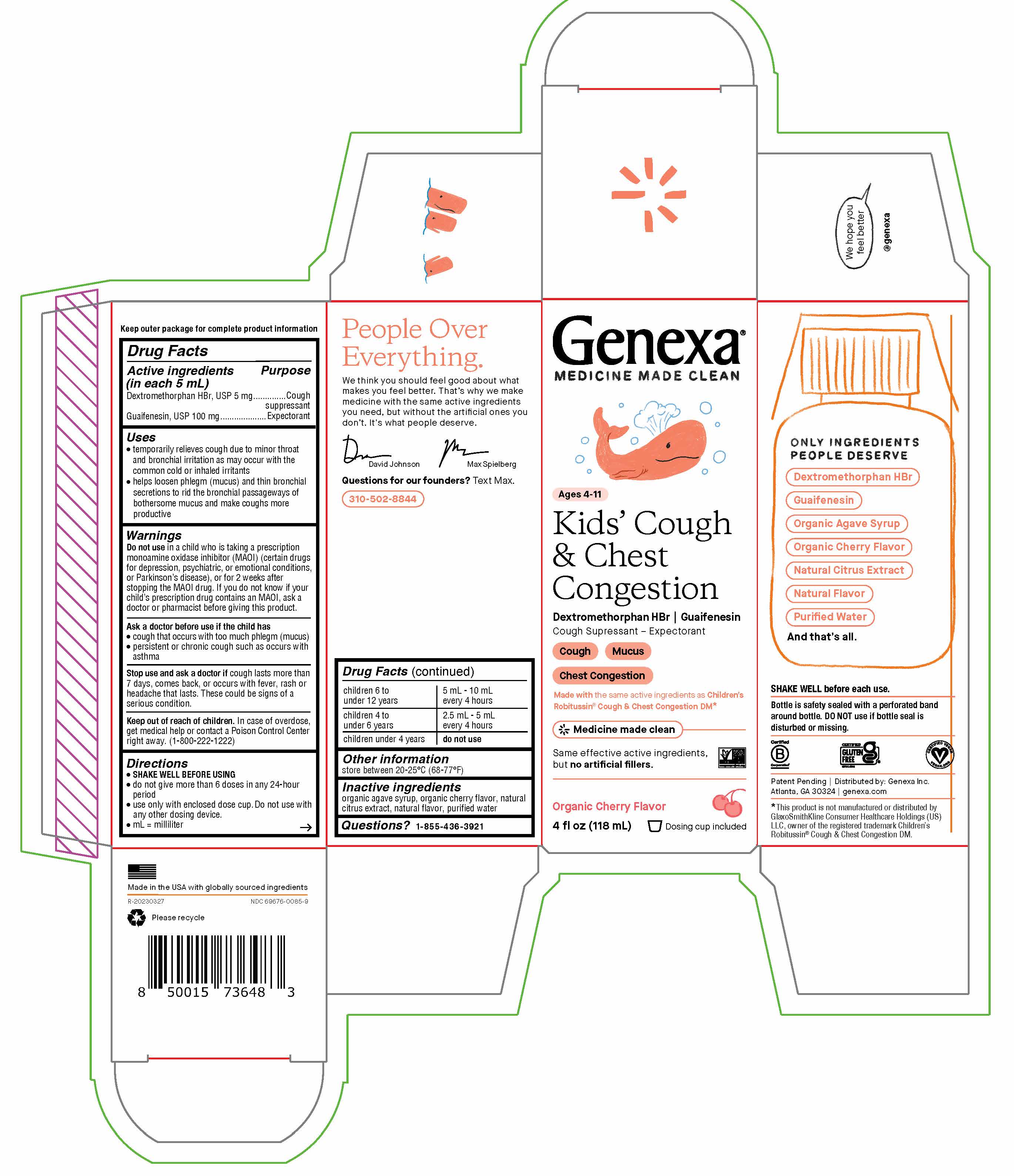 Pill image for Kids' Cough & Chest Congestion Organic Cherry Flavor