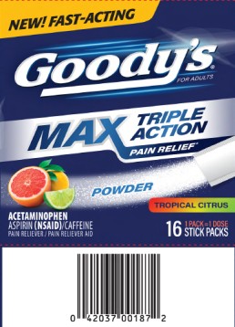 Pill image for Goodys Max Relief Tropical Citrus