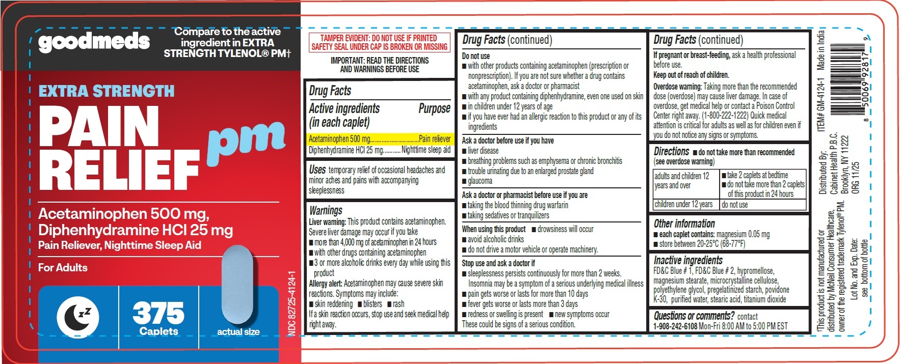 Pill image for Goodmeds Extra Strength Pain Relief Pm