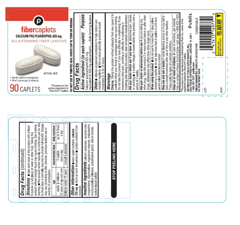 Pill image for Publix Fiber Caplets Calcium Polycarbophil