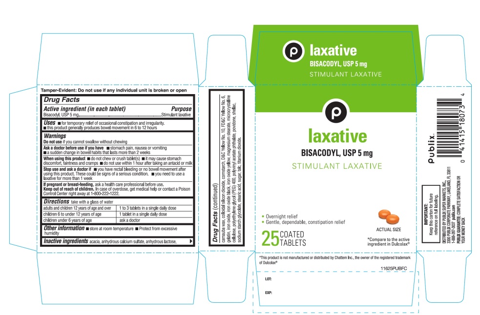 Pill image for Publix Stimulant Laxative 25 Tablets