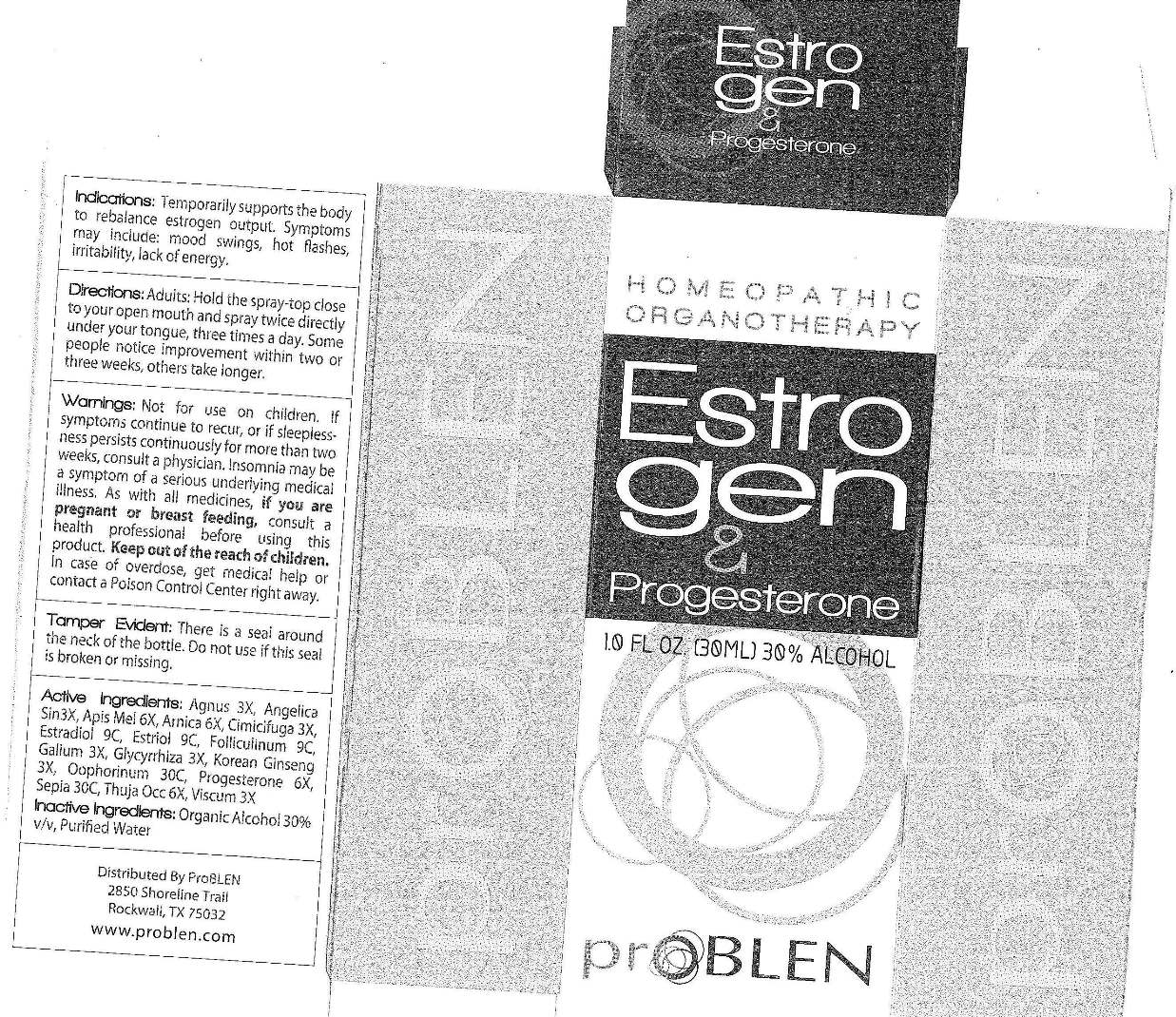 Pill image for Problen Estrogen And Progesterone