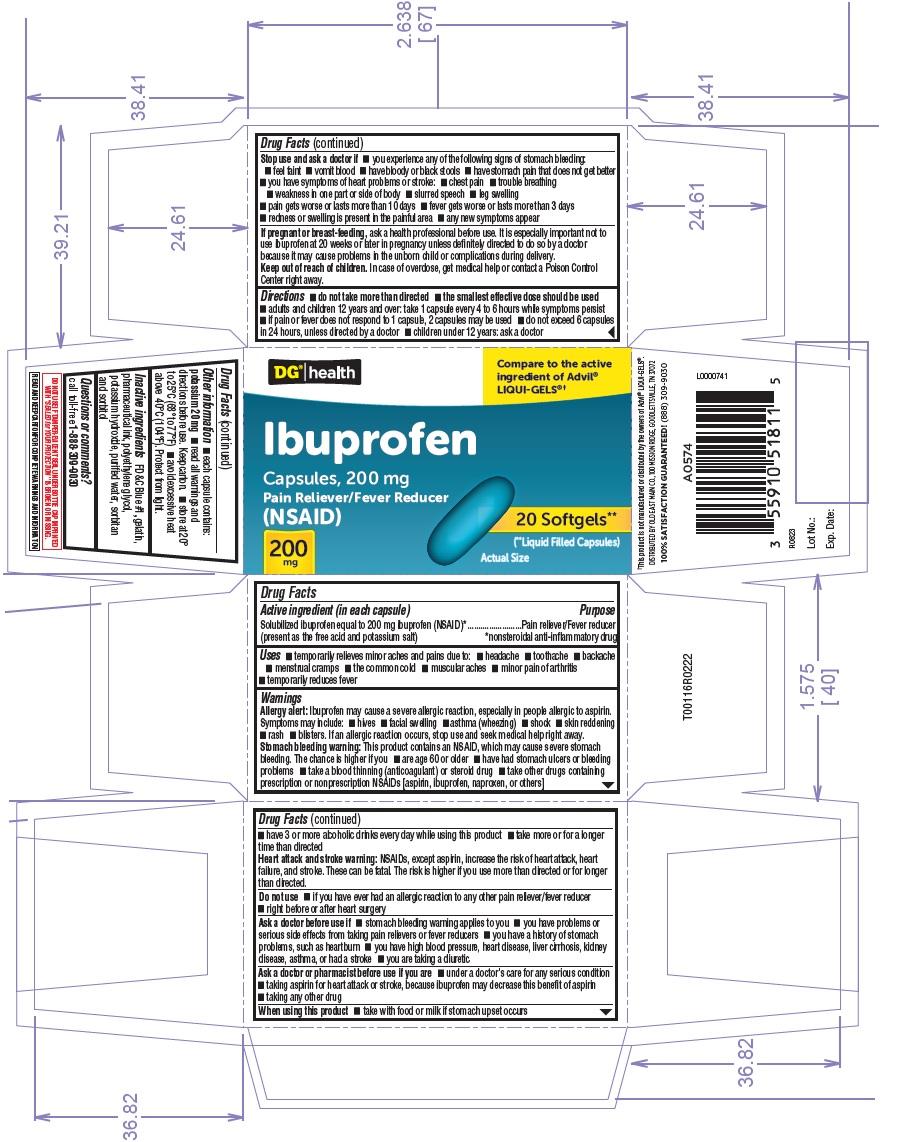 Pill image for Dg-ibuprofen Capsules, 200mg