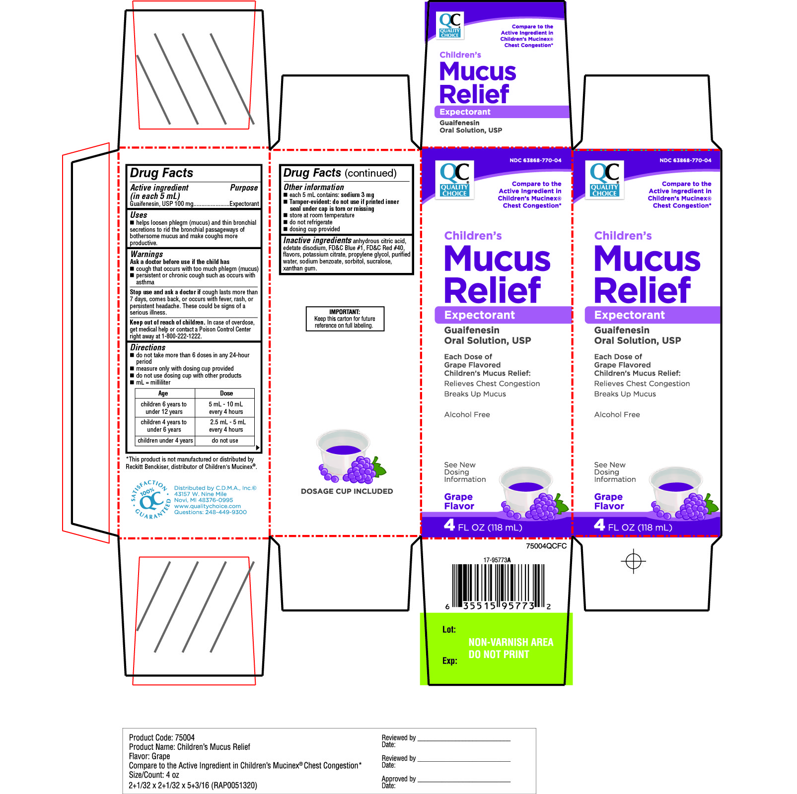 Pill image for Qc Quality Choice Children’s