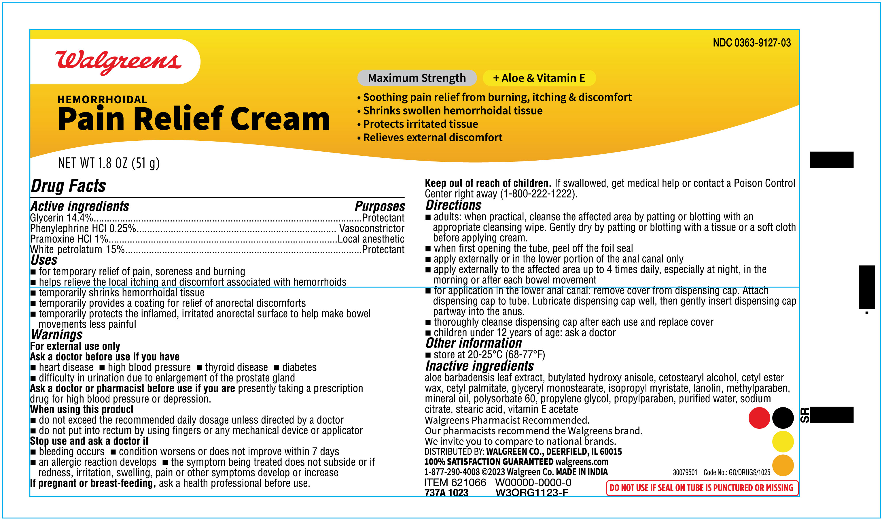 Pill image for Walgreens Hemorrhoidal Cream