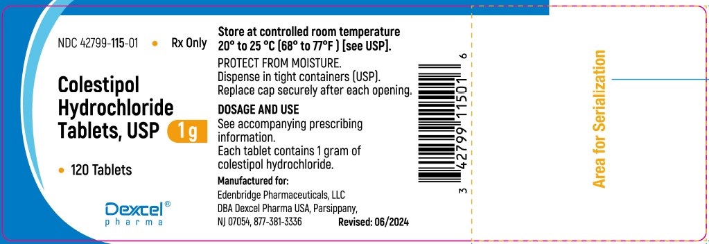 Pill image for Colestipol Hydrochloride Tablets, Usp