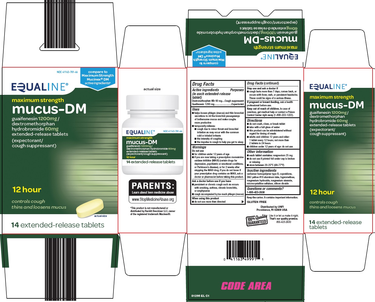 Pill image for Supervalu Inc. Mucus-dm Drug Facts