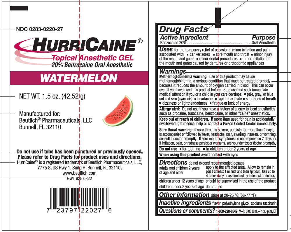 Pill image for Hurricaine Gel Watermelon 1.5oz Tube