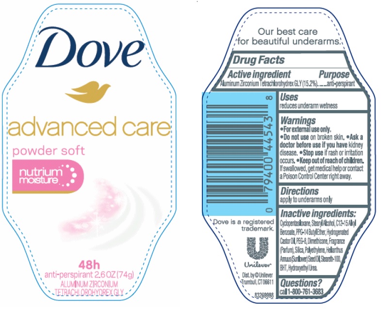 Pill image for dove advanced care powder soft antiperspirant deodorant