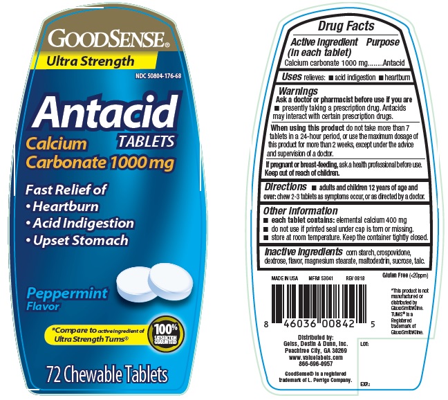 Pill image for Goodsense Ultra Strength Antacid Peppermint Chewable Tablets