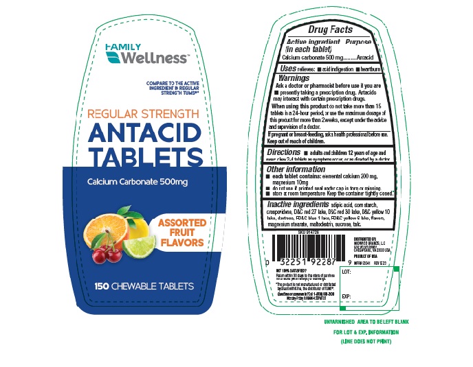 Pill image for Family Wellness Regular Strength Assorted Fruit Antacid 126
