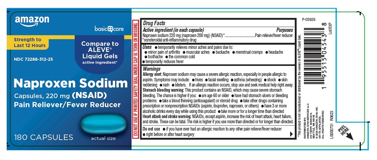 Pill image for Amazon Basic Care-naproxen Sodium Casules, 220 Mg