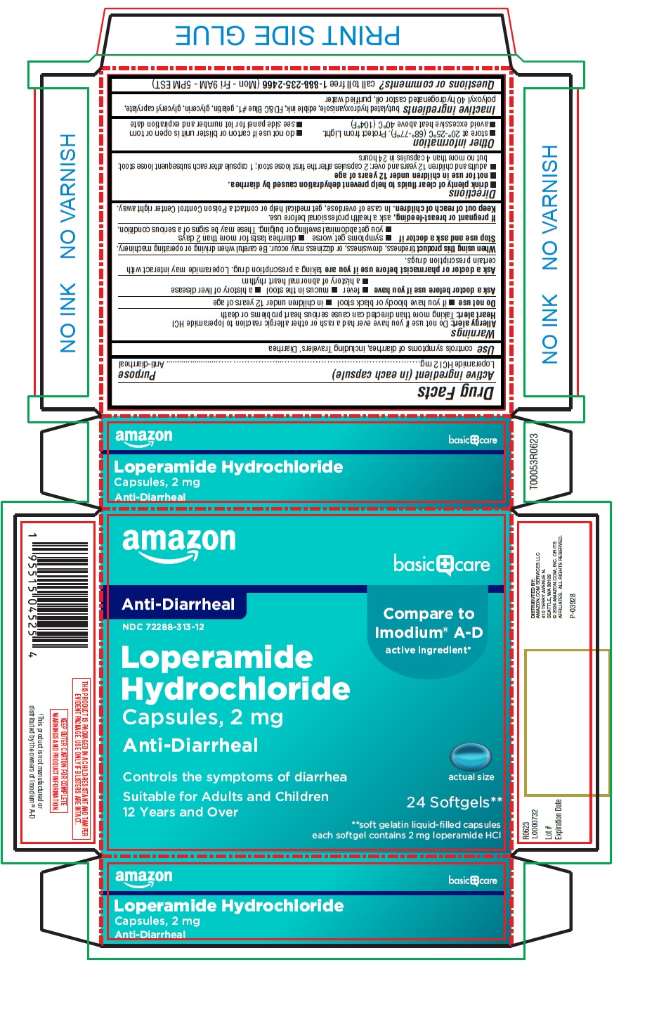Pill image for Amazon Basic Care-loperamide Hcl Capsules 2mg