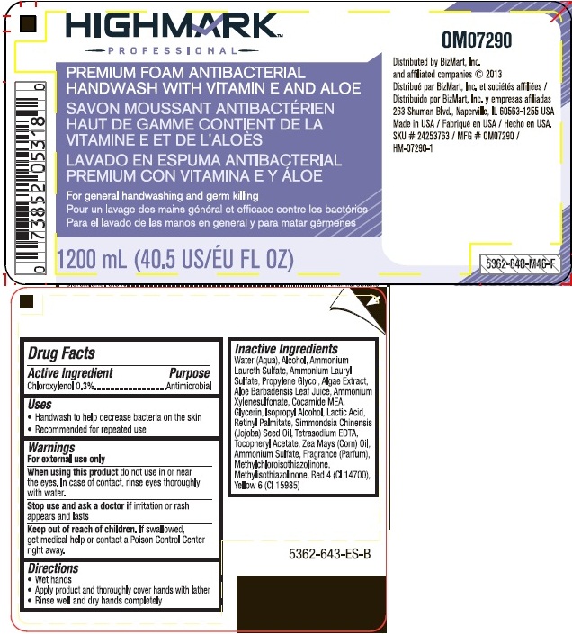 Pill image for highmark professional premium foam antibacterial handwash