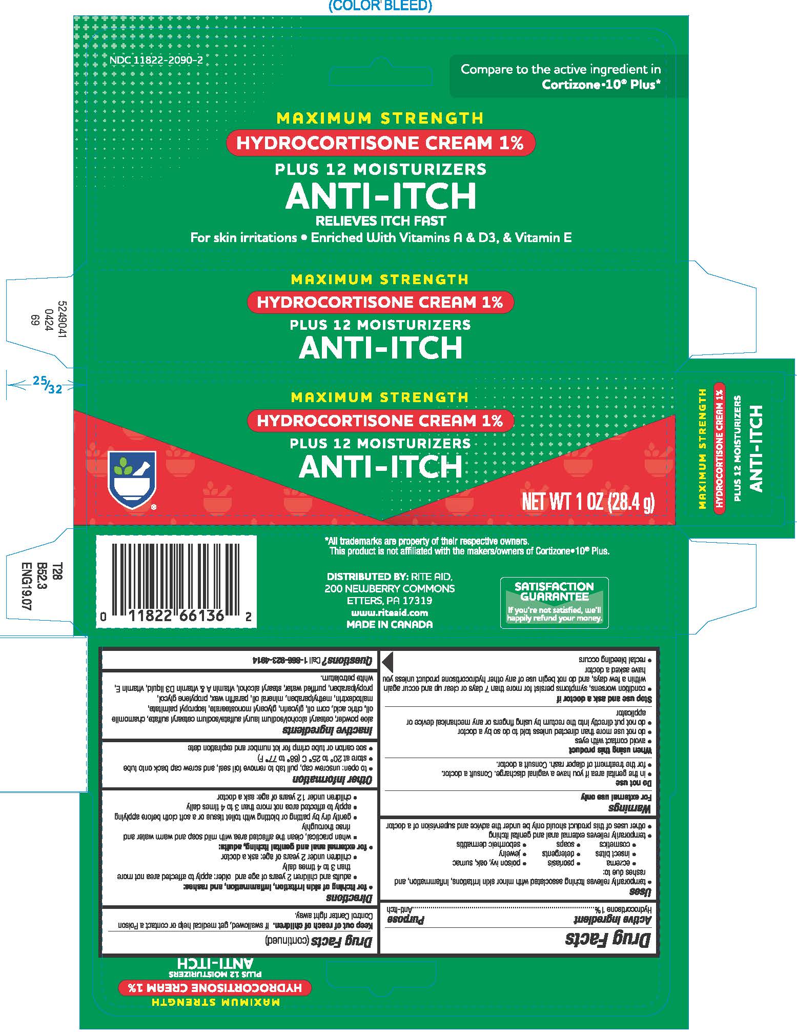 Pill image for Hydrocortisone Plus 12 Moisturizers