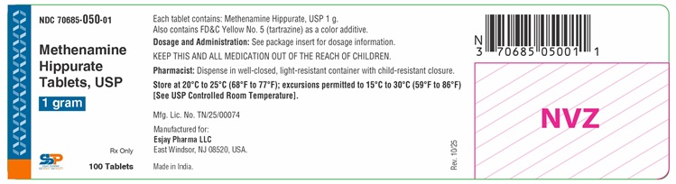 Pill image for methenamine hippurate tablets usp