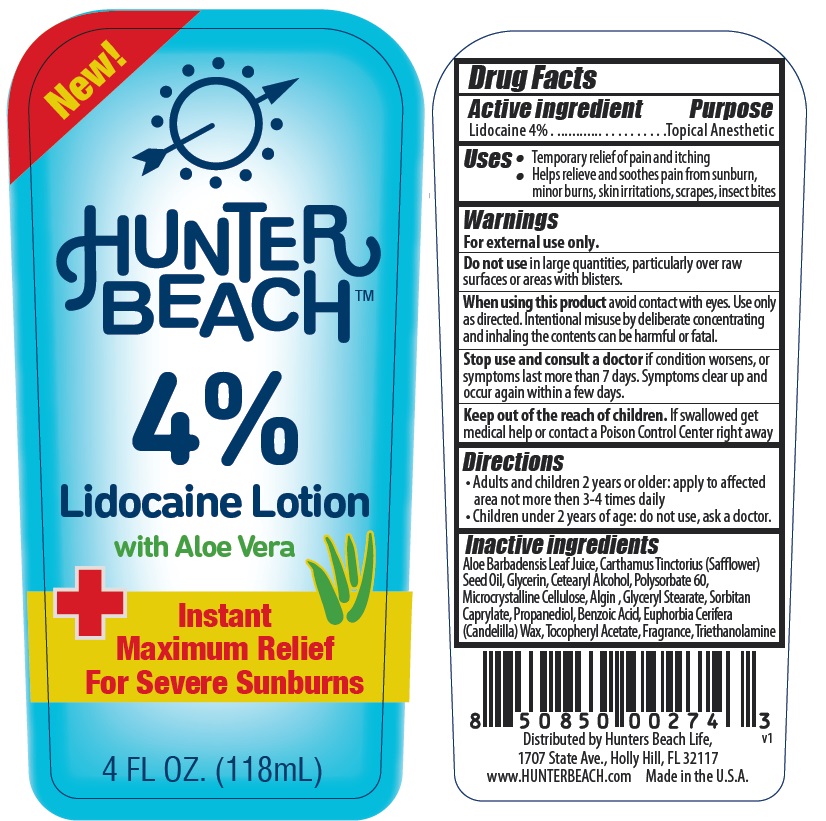 Pill image for hunter beach™ 4% lidocaine lotion