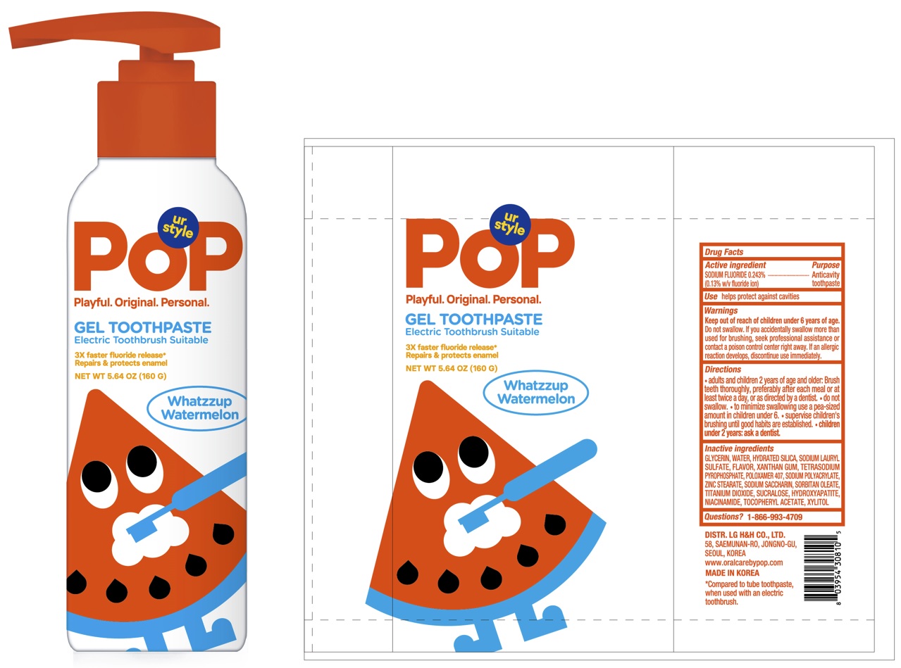 Pill image for Pop Gel Whatzzup Watermelon Toothpaste 160g