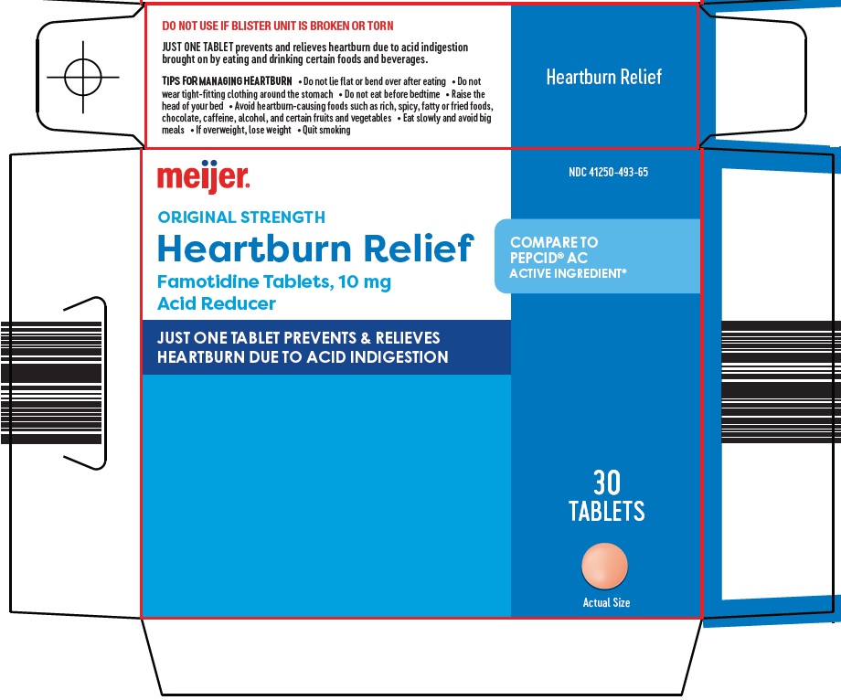 Pill image for Meijer Distribution, Inc. Heartburn Relief Drug Facts