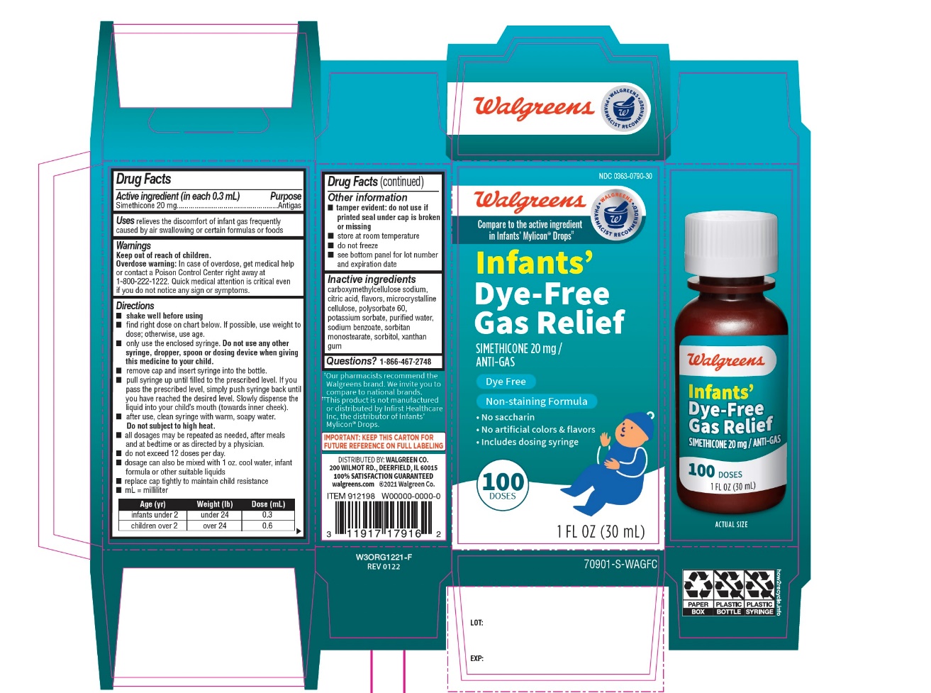 Pill image for Walgreens Infants’ Dye- Free Gas Relief Simethicone 20 Mg Per Dose /anti-gas