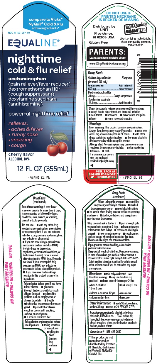 Pill image for Supervalu Inc. Nighttime Cold & Flu Relief Drug Facts