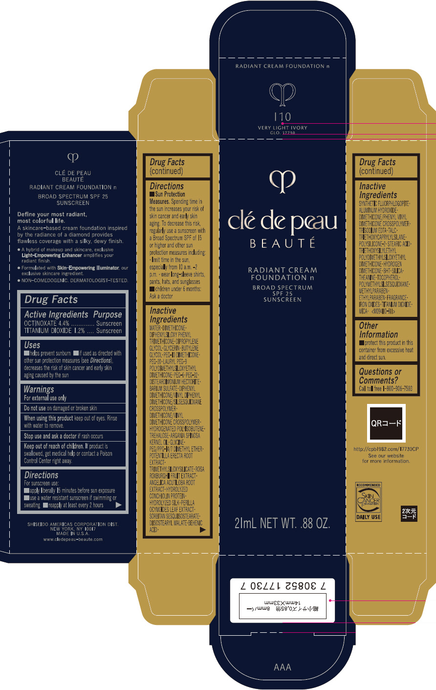Pill image for Clé De Peau Beauté Radiant Cream Foundation N
