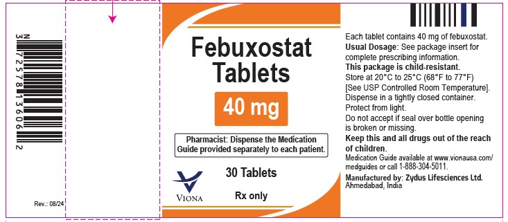 Pill image for Febuxostat Tablets