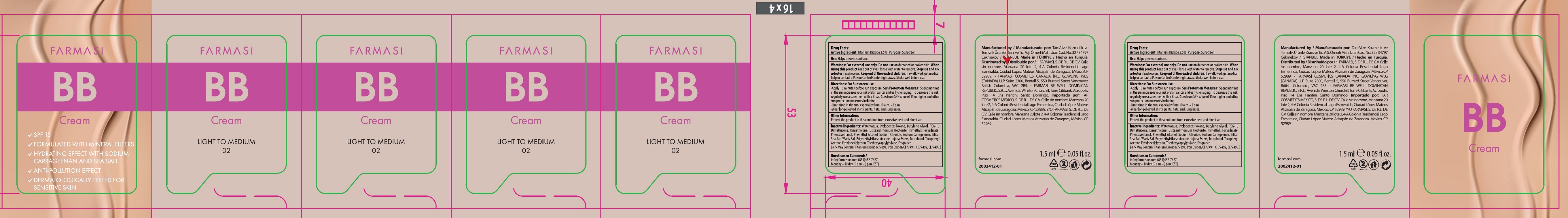 Pill image for Farmasi Bb Cream- Light To Medium 02