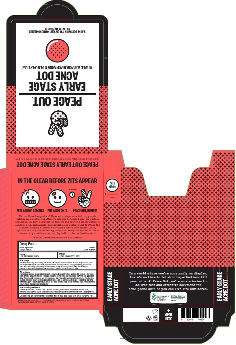 Pill image for peace out early stage acne dot